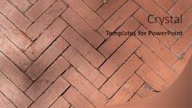  Presentation with old brick wall texture - Slides having texture-and-detail background and a coral colored foreground