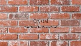  Presentation with brick wall texture - Slides enhanced with texture-and-detail background and a coral colored foreground