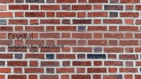  Presentation with brick wall texture - Slide set featuring texture-and-detail background and a coral colored foreground