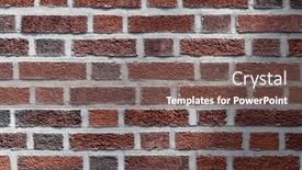  Presentation with brick wall texture - Presentation enhanced with texture-and-detail background and a violet colored foreground