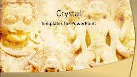  Presentation with hindu gods - Amazing PPT theme having texture and landmarks of india backdrop and a blonde colored foreground