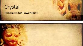  Presentation with hindu gods - Audience pleasing slides consisting of texture and landmarks of india backdrop and a blonde colored foreground