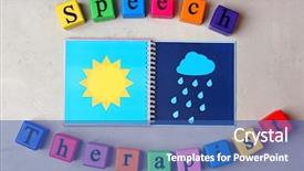  Presentation with play therapy - Amazing theme having texture background concept of child backdrop and a ocean colored foreground