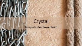  Presentation with ship rope - PPT theme having texture background for the theme background and a coral colored foreground