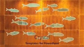  Presentation with element - PPT theme having texture-background-from-fish-simbols background and a red colored foreground