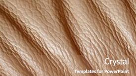  Presentation with skin - Theme featuring texture-brown-of-old-skin background and a coral colored foreground