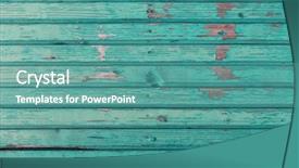  Presentation with texture - Slide set featuring texture concept - old wooden background and a seafoam green colored foreground
