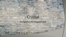  Presentation with old brick wall texture - Beautiful slides featuring texture form old industrial builing backdrop and a  colored foreground