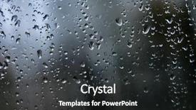  Presentation with texture - Audience pleasing PPT theme consisting of texture from drops on glass backdrop and a dark gray colored foreground
