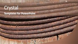  Presentation with brown - Amazing PPT layouts having texture of a brown rusty backdrop and a  colored foreground