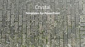  Presentation with pavement - PPT theme enhanced with texture-of-a-cobble-granite background and a gray colored foreground