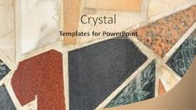  Presentation with broken wall - Presentation theme having texture-of-a-decorative-wall background and a lemonade colored foreground