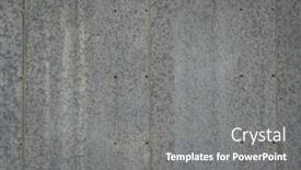  Presentation with building - Presentation theme with texture-of-a-galvanized-metal background and a gray colored foreground