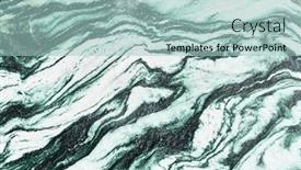  Presentation with green marble - Presentation design having texture-of-a-green-marble background and a light blue colored foreground