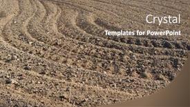  Presentation with spain - Presentation design enhanced with texture-of-a-plowed-field background and a violet colored foreground