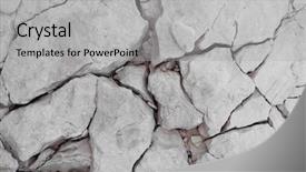  Presentation with marble tile texture stone wall - Audience pleasing slide set consisting of texture of a stone wall backdrop and a light gray colored foreground