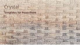  Presentation with wicker - Slide deck with texture-of-a-wicker-surface background and a soft green colored foreground