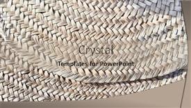  Presentation with wicker - Theme with texture-of-a-wicker-surface background and a  colored foreground