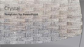  Presentation with wicker - Presentation design featuring texture-of-a-wicker-surface background and a  colored foreground
