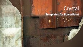  Presentation with abandoned - Beautiful presentation featuring texture-of-an-abandoned-reinforced backdrop and a tawny brown colored foreground