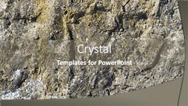  Presentation with lichen - PPT theme with texture-of-an-old-stone background and a gray colored foreground