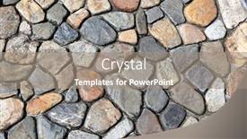  Presentation with paving - Amazing presentation theme having texture-of-ancient-paving-stone backdrop and a gray colored foreground