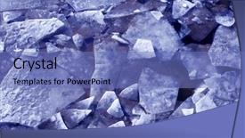  Presentation with ice blue - Beautiful theme featuring texture of blue ice pieces backdrop and a teal colored foreground