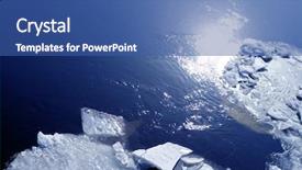  Presentation with navy blue texture dark slate - Colorful PPT theme enhanced with texture of blue ice pieces backdrop and a ocean colored foreground