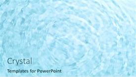  Presentation with abstract blue texture - Slides having texture-of-blue-water-surface background and a arctic colored foreground