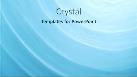  Presentation with abstract blue texture - Theme enhanced with texture-of-blue-water-surface background and a cool aqua colored foreground