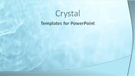  Presentation with abstract blue texture - Presentation theme having texture-of-blue-water-surface background and a cool aqua colored foreground