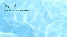  Presentation with abstract blue texture - Theme featuring texture-of-blue-water-surface background and a arctic colored foreground