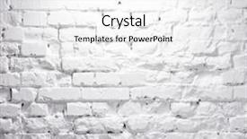  Presentation with brick wall texture - PPT layouts with texture of brick whitewashed wall background and a white colored foreground