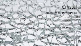  Presentation with broken glass - Beautiful slides featuring texture of broken safety glass backdrop and a  colored foreground