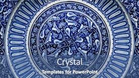  Presentation with ceramic tiles - Theme with texture-of-ceramic-tiles background and a ocean colored foreground