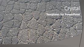  Presentation with cracked - PPT layouts having texture of cracked asphalt background and a gray colored foreground