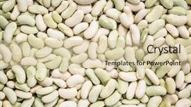  Presentation with maturity - Audience pleasing presentation theme consisting of texture of flageolet beans backdrop and a  colored foreground