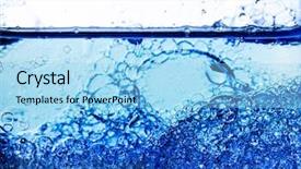  Presentation with clear water - Colorful PPT layouts enhanced with texture of gel cream oxygen backdrop and a light blue colored foreground