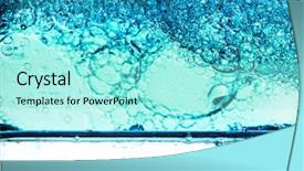  Presentation with clear water - Theme enhanced with texture of gel cream oxygen background and a arctic colored foreground