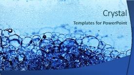  Presentation with clear water - Slide deck consisting of texture of gel cream oxygen background and a light blue colored foreground