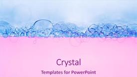  Presentation with oxygen - Beautiful theme featuring texture of gel cream oxygen backdrop and a white colored foreground