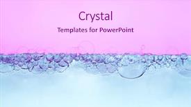  Presentation with clear water - Theme having texture of gel cream oxygen background and a white colored foreground