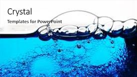  Presentation with clear water - Slide deck featuring texture of gel cream oxygen background and a white colored foreground