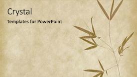  Presentation with bamboo paper - Slide deck enhanced with texture of handmade paper background and a lemonade colored foreground