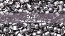  Presentation with lead - Audience pleasing PPT theme consisting of texture of lead airgun pellets backdrop and a  colored foreground