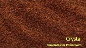  Presentation with texture - Beautiful slides featuring texture of natural ground coffee backdrop and a tawny brown colored foreground