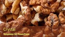  Presentation with natural - PPT layouts consisting of texture-of-natural-walnuts-background background and a  colored foreground