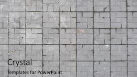  Presentation with paving - Colorful slide deck enhanced with texture of old dirty paving backdrop and a light gray colored foreground