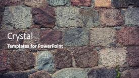  Presentation with stone masonry - Cool new slide deck with texture-of-old-masonry-stone backdrop and a dark gray colored foreground