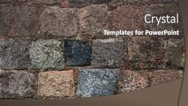  Presentation with stone masonry - Audience pleasing slide deck consisting of texture-of-old-masonry-stone backdrop and a dark gray colored foreground